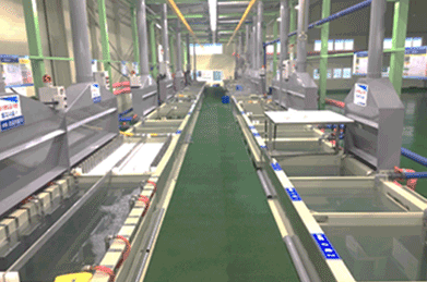 무전해 텅스텐 레크 라인